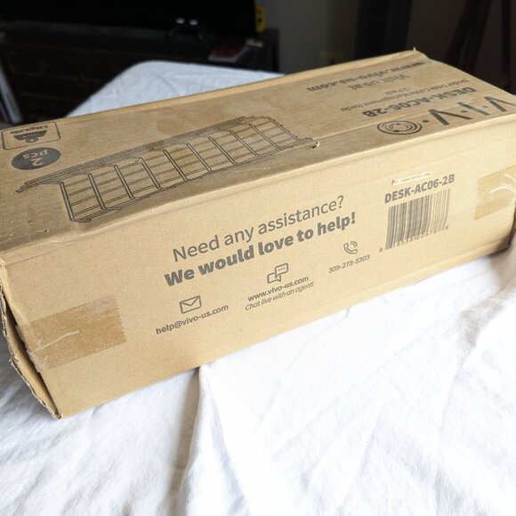 NEW in Box VIVO Under Desk Cable Management Racks 2 pack DESK-AC06-2B - Picture 11 of 12